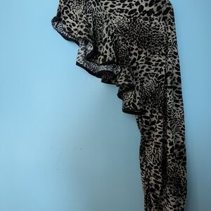 Love Culture Cheetah Butterfly Off shoulder Zipper Decal Midi/Mini Drawstring